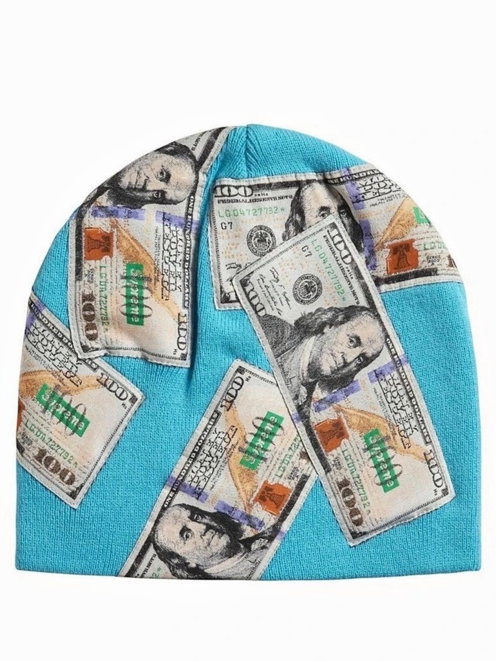 Supreme Money Beanie in Blue NWT